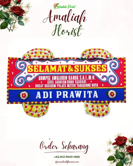 Papan Bunga Ucapan Selamat Bonti