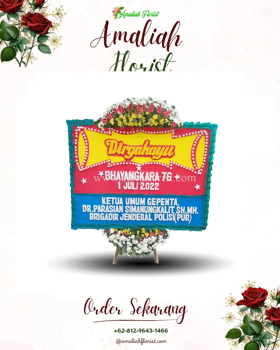 Papan Bunga HUT Ulang Tahun Bonti